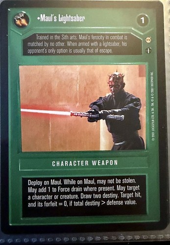 Maul lightsaber tatooine - maul's,