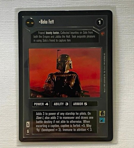 Star wars ccg boba - wars, fett