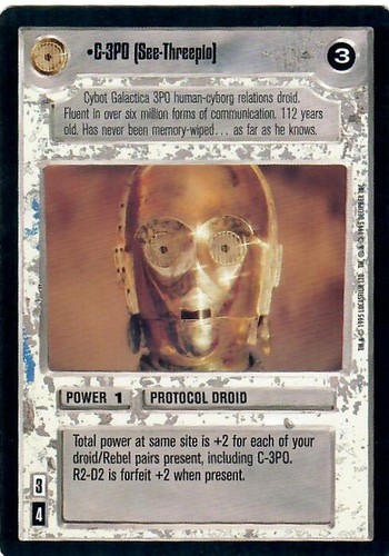 Star wars ccg - wars, c-3po