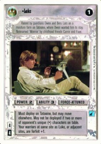 Luke star wars ccg - star,