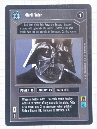 Darth vader star wars ccg - wars,