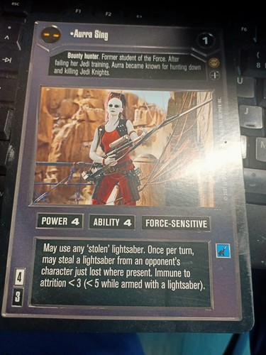 Star wars ccg oversize aurra - star,