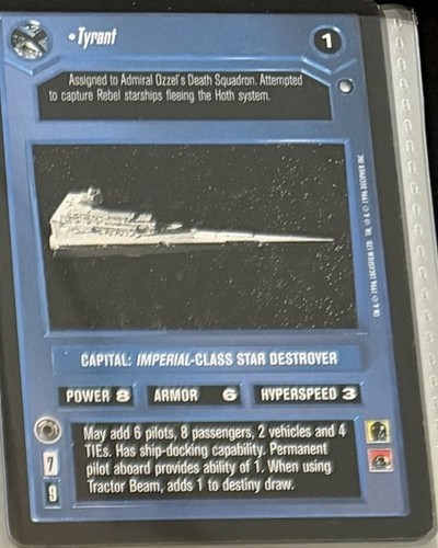 Tyrant hoth limited rare - tyrant,
