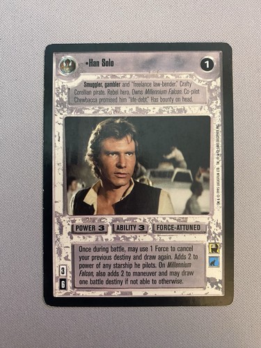 Swccg premiere han solo - premiere, bb: