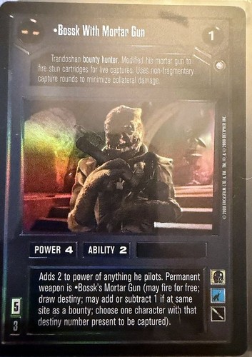 Bossk with mortar gun - mortar, foil