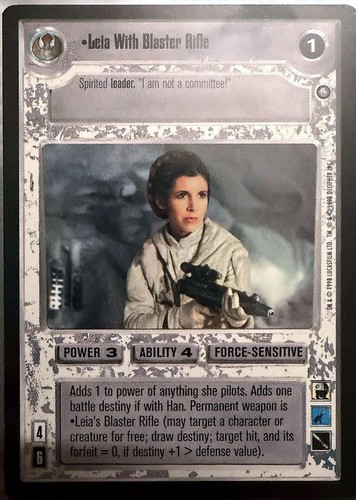 Leia with blaster - blaster,