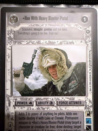 Han with heavy blaster - with, pistol