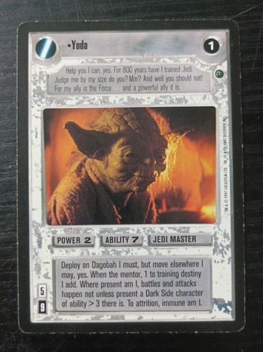 Yoda star wars ccg decipher - yoda,