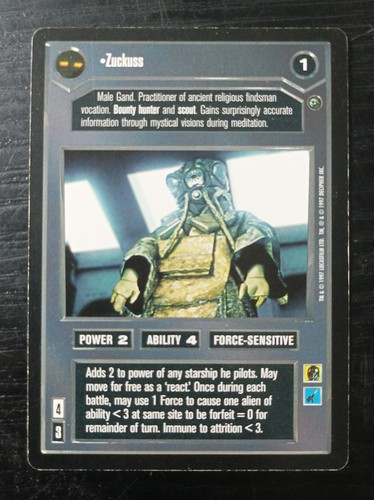 Zuckuss star wars ccg decipher - zuckuss,