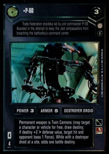 Foil star wars ccg - star,