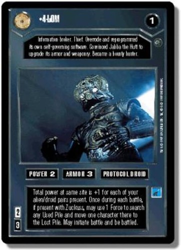 Lom star wars ccg - 4-lom, decipher