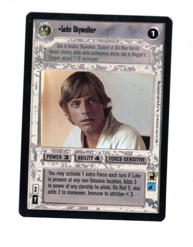 Star wars ccg luke - luke, skywalker